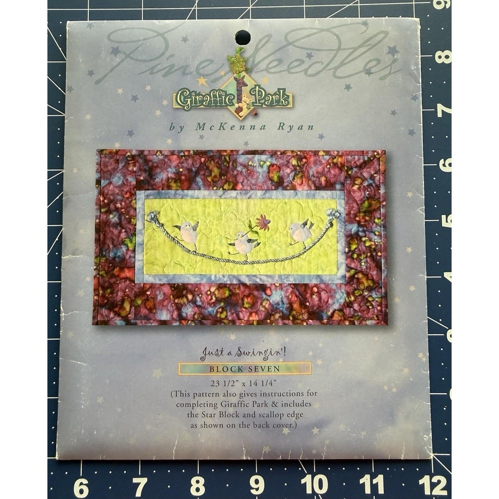 Giraffic Park - Just‎ A Swingin'! pattern by Mckenna Ryan Block 7 w Finish Inst.